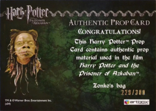 Zonko's Bag - Back