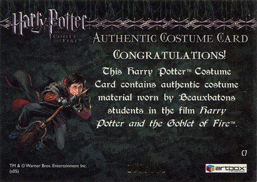 C7 - Beauxbatons Students Costume - Back